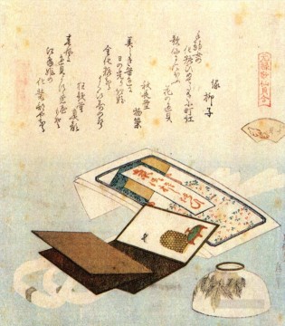  Cuenco Pintura - un plato de colorete labial Katsushika Hokusai Ukiyoe